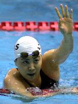 Nakamura wins women's 100-meter backstroke title